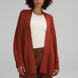 NWT Lululemon Merino Wool Blend Ribbed Long Wrap Sweater